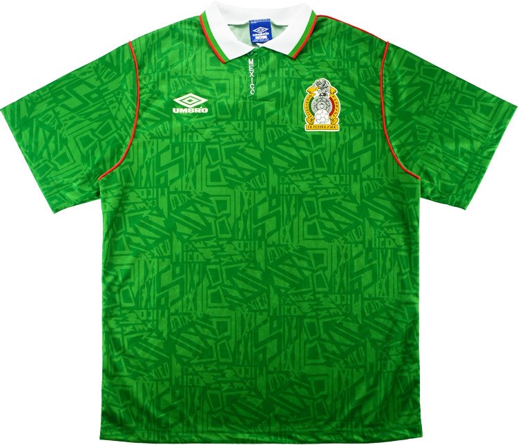 Camiseta Mexico Primera equipación Retro 1994 Verde